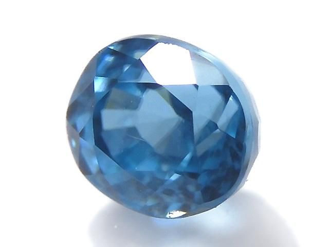 【動画】【1点もの】宝石質天然ブルージルコンAAA ルース ファセットカット 1粒 NO.1の画像