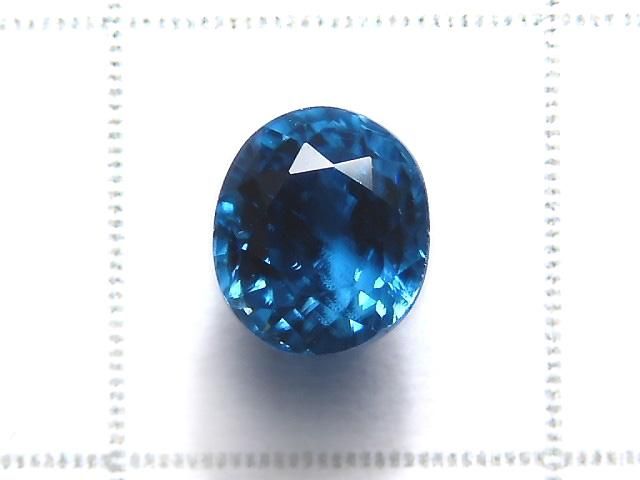 【動画】【1点もの】宝石質天然ブルージルコンAAA ルース ファセットカット 1粒 NO.9 サムネイル2