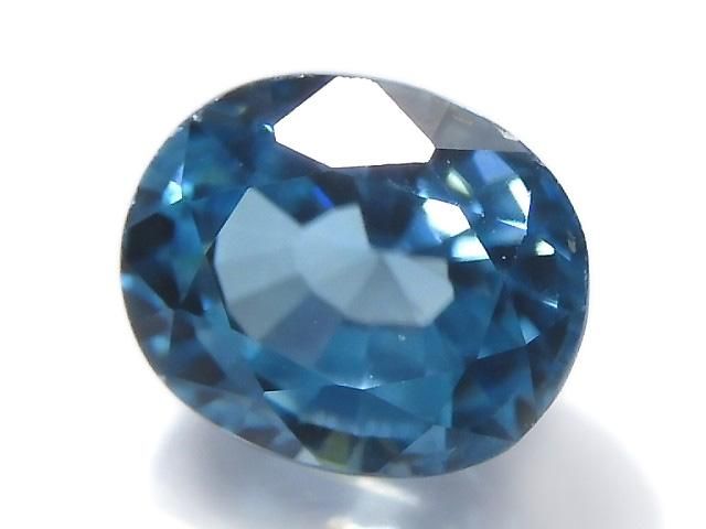 【動画】【1点もの】宝石質天然ブルージルコンAAA ルース ファセットカット 1粒 NO.13の画像