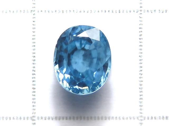 【動画】【1点もの】宝石質天然ブルージルコンAAA ルース ファセットカット 1粒 NO.13 サムネイル2