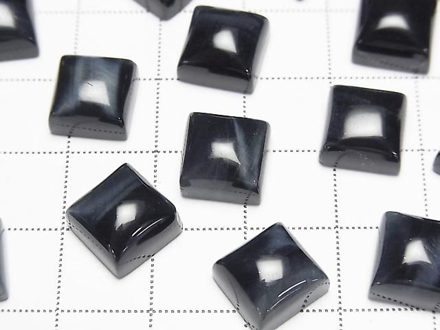【動画】天然色ブルータイガーアイAA++ スクエア カボション10×10mm 2個 サムネイル2