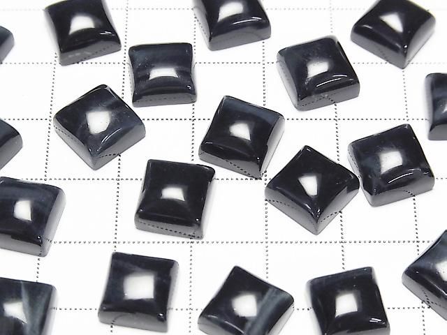 【動画】天然色ブルータイガーアイAA++ スクエア カボション10×10mm 2個 サムネイル3