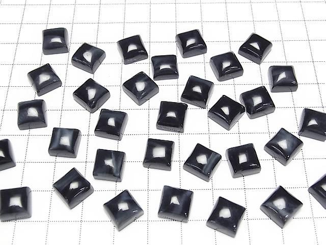 【動画】天然色ブルータイガーアイAA++ スクエア カボション10×10mm 2個 サムネイル4