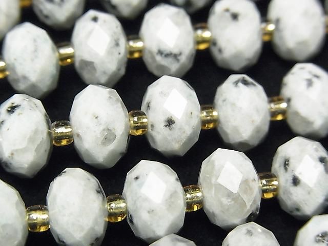 【動画】【素晴らしい輝き】セサミジャスパー ボタンカット10×10×6.5mm 1連(約37cm)の画像