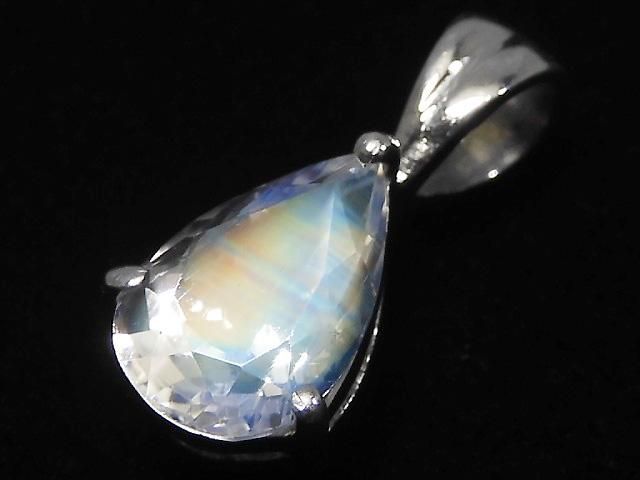 【動画】【1点もの】宝石質アンデシンラブラドライト ペンダントトップ SILVER925製 NO.83の画像