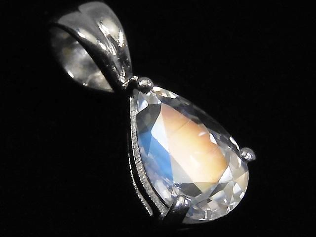 【動画】【1点もの】宝石質アンデシンラブラドライト ペンダントトップ SILVER925製 NO.87の画像