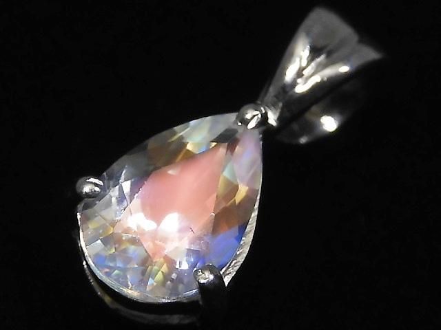 【動画】【1点もの】宝石質アンデシンラブラドライト ペンダントトップ SILVER925製 NO.89の画像