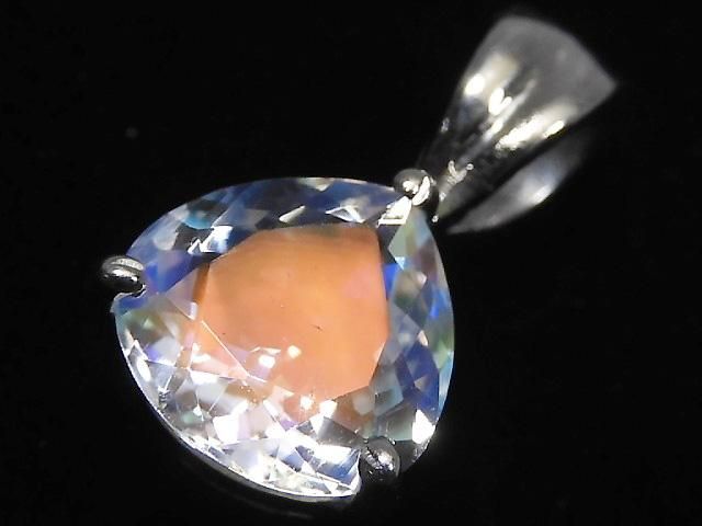 【動画】【1点もの】宝石質アンデシンラブラドライト ペンダントトップ SILVER925製 NO.90の画像