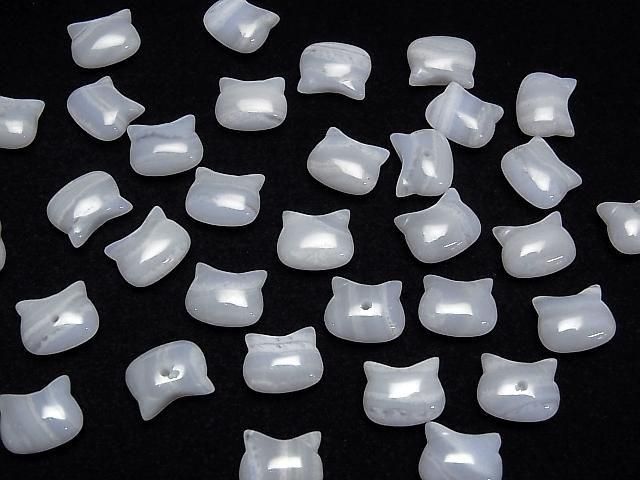 【動画】ブルーレースAA 猫モチーフ10×12mm 【片穴(裏面)】 2個 サムネイル4
