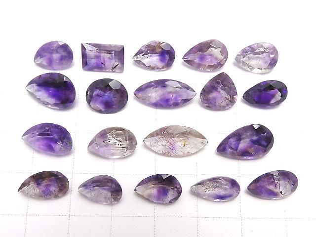【動画】【1点もの】エレスチャルクォーツAAA- ファセットカット ルース 19粒セット NO.258 サムネイル2