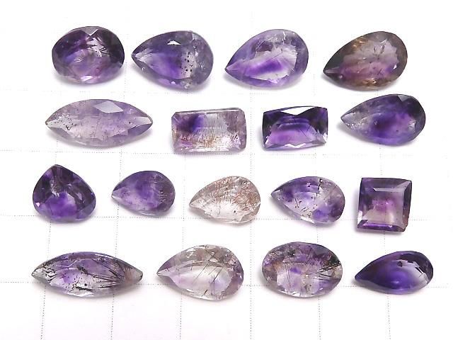 【動画】【1点もの】エレスチャルクォーツAAA- ファセットカット ルース 17粒セット NO.260 サムネイル2