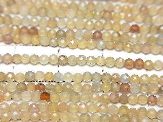 【動画】【素晴らしい輝き】天然マルチカラージルコンAAA- 極小ラウンドカット2mm 1連(約37cm) サムネイル2