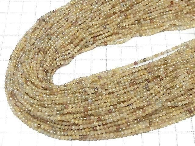 【動画】【素晴らしい輝き】天然マルチカラージルコンAAA- 極小ラウンドカット2mm 1連(約37cm) サムネイル4