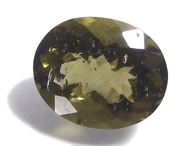 【動画】【1点もの】宝石質モルダバイトAAA ファセットカット ルース 1粒 NO.2の画像