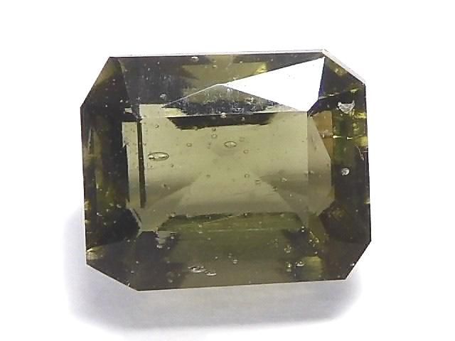 【動画】【1点もの】宝石質モルダバイトAAA ファセットカット ルース 1粒 NO.4の画像