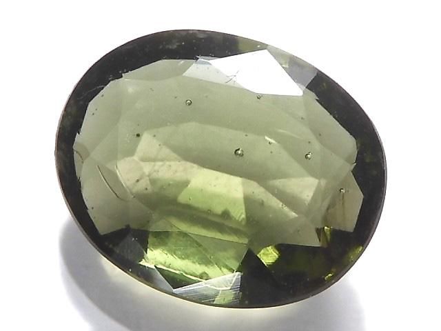 【動画】【1点もの】宝石質モルダバイトAAA ファセットカット ルース 1粒 NO.7の画像