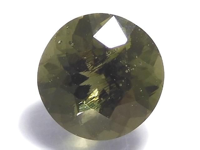 【動画】【1点もの】宝石質モルダバイトAAA ファセットカット ルース 1粒 NO.11の画像