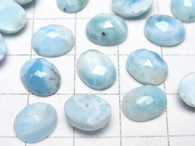 【動画】ラリマーAA++ オーバル ローズカット10×8mm 2個 サムネイル2
