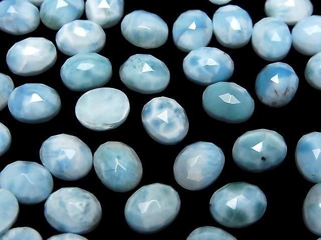 【動画】ラリマーAA++ オーバル ローズカット10×8mm 2個 サムネイル3