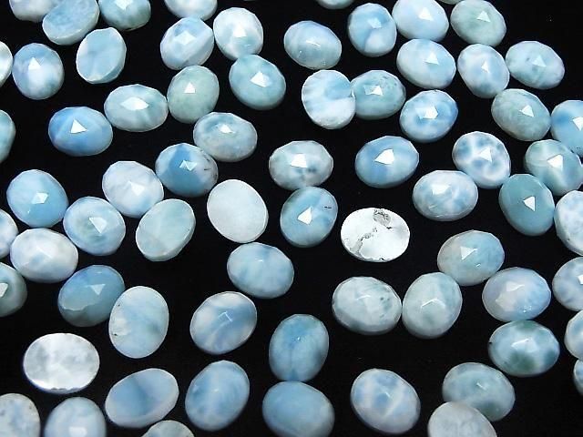 【動画】ラリマーAA++ オーバル ローズカット10×8mm 2個 サムネイル4