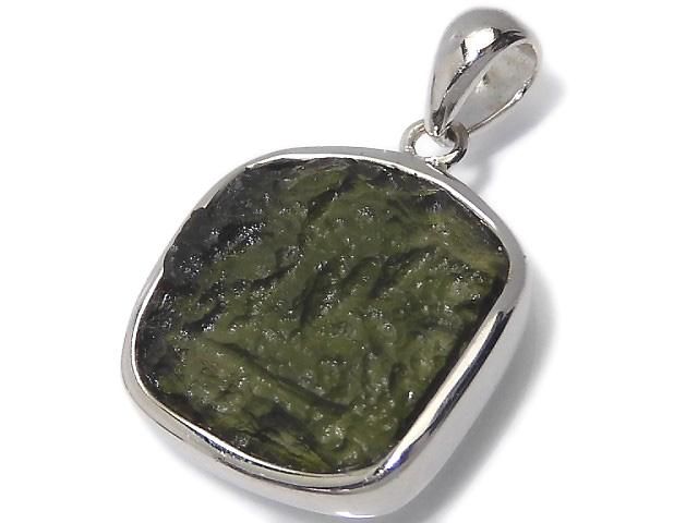 【動画】【1点もの】モルダバイトAAA ペンダントトップ SILVER925製 NO.4の画像