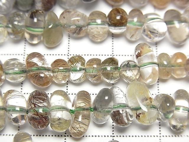 【動画】ガーデンクォーツAA+ チップ(ミニタンブル) 半連/1連(約38cm) サムネイル2