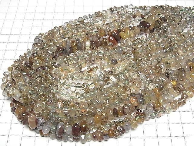 【動画】ガーデンクォーツAA+ チップ(ミニタンブル) 半連/1連(約38cm) サムネイル4