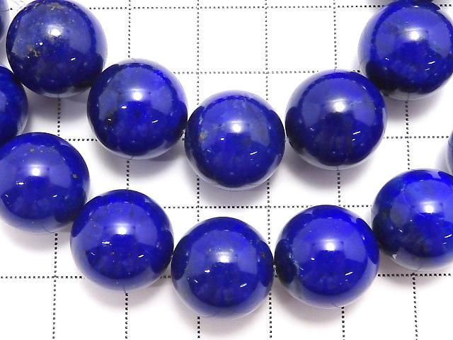 【動画】【1点もの】ラピスラズリAAAA ラウンド14mm 1連(約42cm) NO.1 サムネイル2
