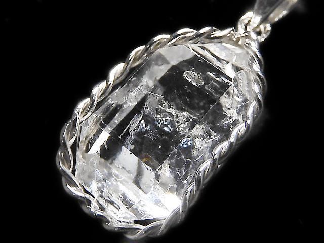 【動画】【1点もの】NY産ハーキマーダイヤモンド ペンダントトップ SILVER925製 NO.10の画像