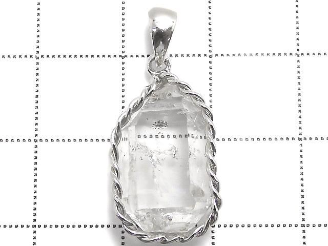【動画】【1点もの】NY産ハーキマーダイヤモンド ペンダントトップ SILVER925製 NO.10 サムネイル2