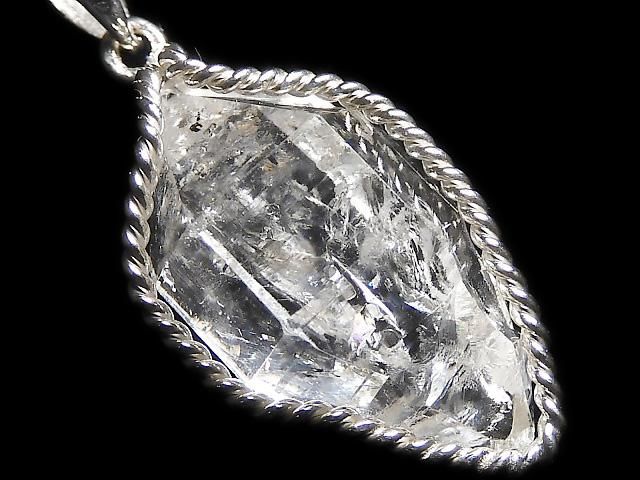 【動画】【1点もの】NY産ハーキマーダイヤモンド ペンダントトップ SILVER925製 NO.15の画像