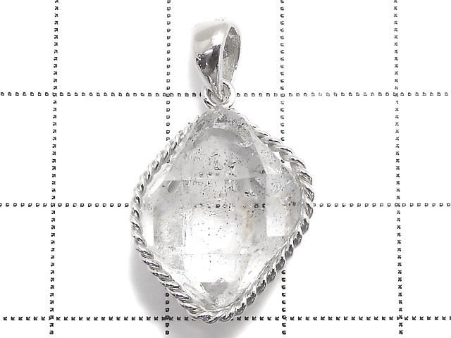 【動画】【1点もの】NY産ハーキマーダイヤモンド ペンダントトップ SILVER925製 NO.16 サムネイル2