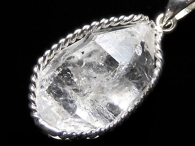 【動画】【1点もの】NY産ハーキマーダイヤモンド ペンダントトップ SILVER925製 NO.18の画像