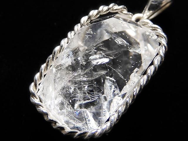 【動画】【1点もの】NY産ハーキマーダイヤモンド ペンダントトップ SILVER925製 NO.19の画像