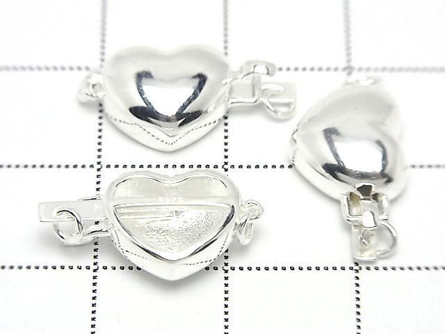 Silver925 クラスプ ハート 18×9.5×5mm 【生地】 1個 サムネイル2