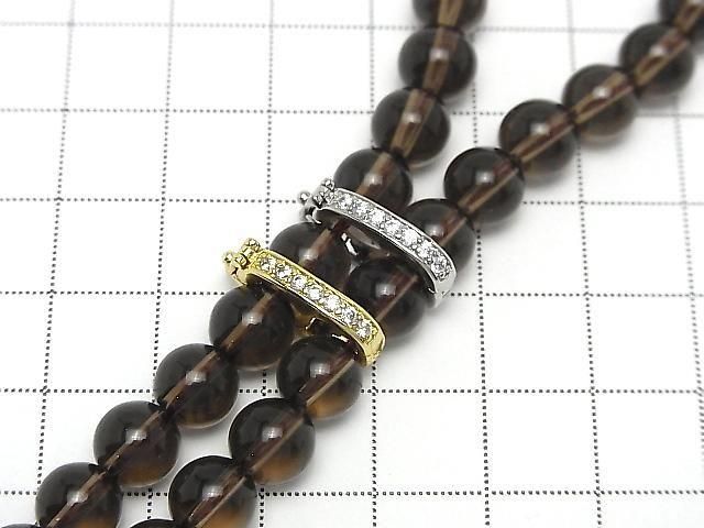 メタルパーツ ショートナー18×10.5×3mm シルバー(CZ付) 2個 サムネイル4
