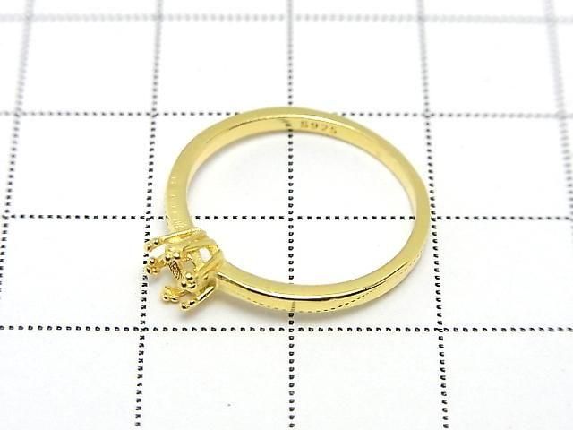 ưSilver925 饦 ʿǤ󥰶(α)饦ɥեåȥå4mm 18KGP 1 ͥ2