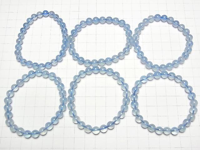 【動画】アクアマリンAAA- ラウンド7mm・8.5mm 1連(ブレス) サムネイル4