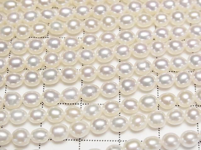 【動画】淡水真珠AA++ ライス5×4×4mm ホワイト 1連(約36cm) サムネイル2