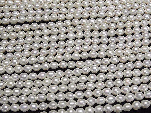 【動画】淡水真珠AA++ ライス5×4×4mm ホワイト 1連(約36cm) サムネイル3