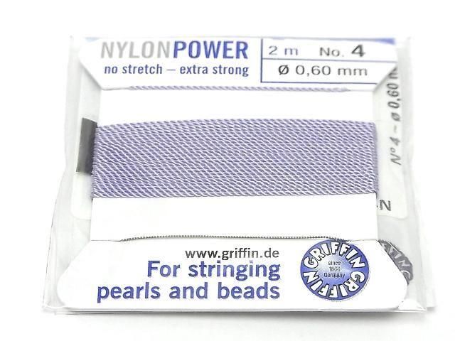 グリフィンコード(ナイロンビーズコード糸) 【0.50mm~0.60mm】 ライラック 1個の画像