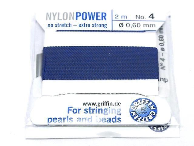 グリフィンコード(ナイロンビーズコード糸) 【0.50mm~0.60mm】 ダークブルー 1個の画像