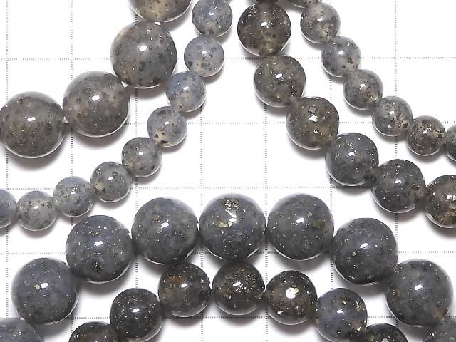 【動画】パイライトインクォーツ ラウンド 1連(ブレス) サムネイル3