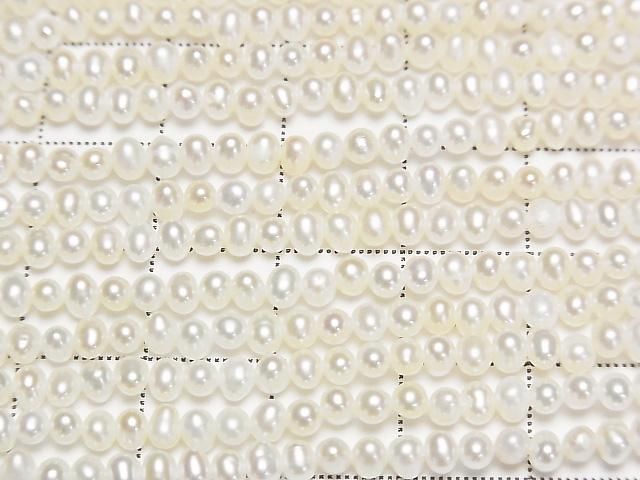 【動画】淡水真珠AA++ ポテト3.5mm ホワイト 1連(約37cm) サムネイル2