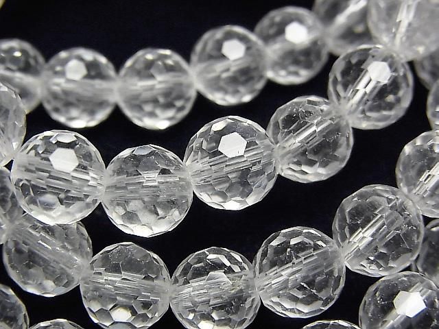 クリスタル 128面ラウンドカット8mm ブレスレット｜天然石ビーズの卸