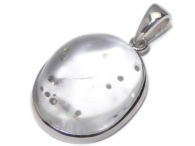 【動画】【1点もの】パイライトインクォーツ ペンダントトップ SILVER925製 NO.24の画像