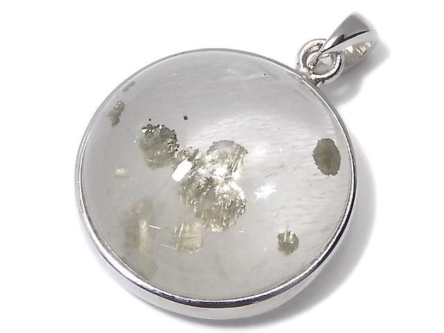 【動画】【1点もの】パイライトインクォーツ ペンダントトップ SILVER925製 NO.25の画像
