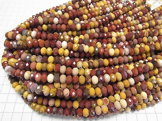 【動画】【素晴らしい輝き】ムーアカイト ボタンカット8×8×5mm 半連/1連(約36cm) サムネイル4