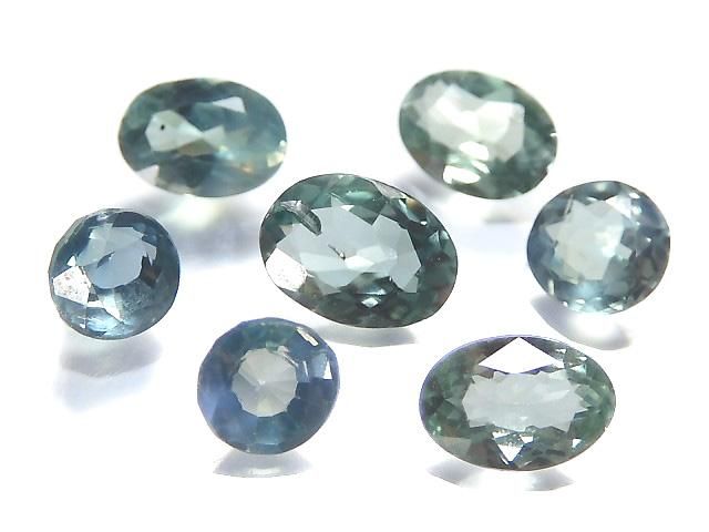 【動画】【1点もの】宝石質アレキサンドライト ルース ファセットカット 7粒セット NO.2の画像