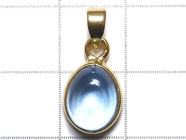【動画】【1点もの】宝石質スカイブルートパーズAAA ペンダントトップ 18KGP製 NO.157 サムネイル2